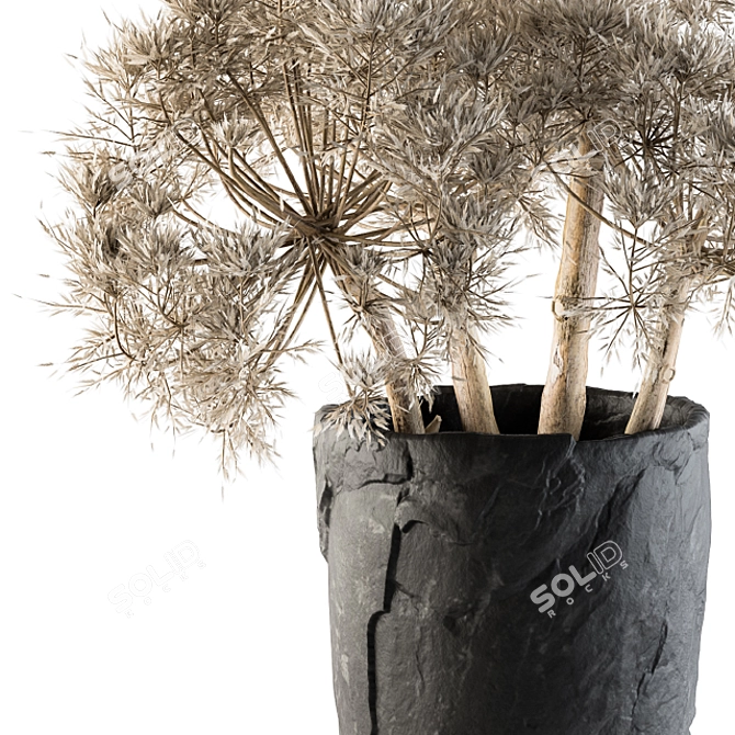 Natural Greenery: Dry Plants 32 3D model image 2