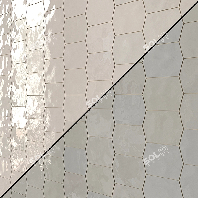 Subway Tile Mod Picket: 7 Stunning 100x125mm Designs 3D model image 2