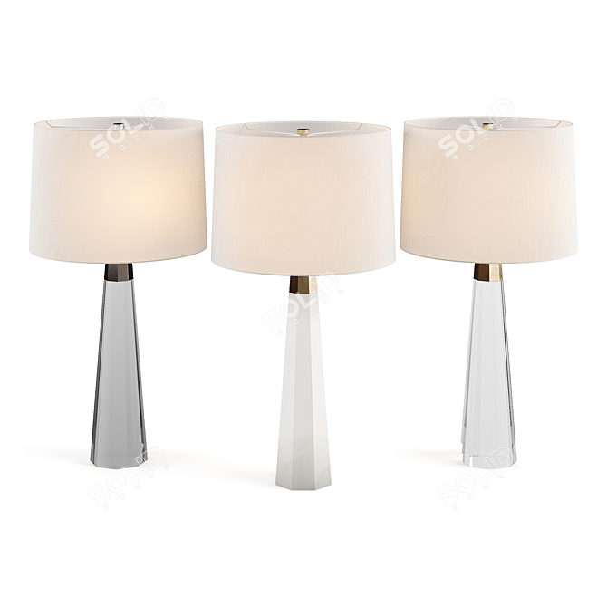 Sleek & Elegant Olsen Table Lamp 3D model image 1