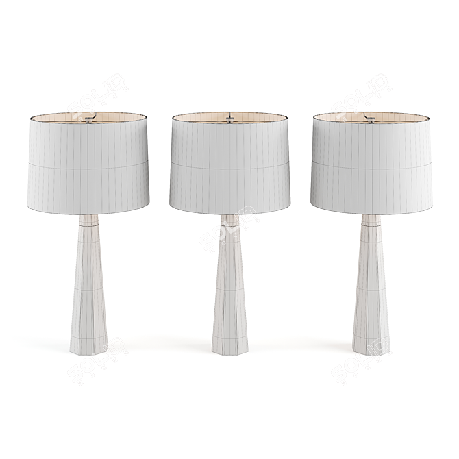 Sleek & Elegant Olsen Table Lamp 3D model image 2