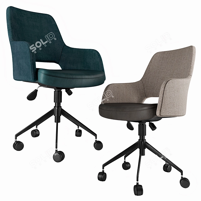 ErgoFlex Tilt Office Chair 3D model image 1