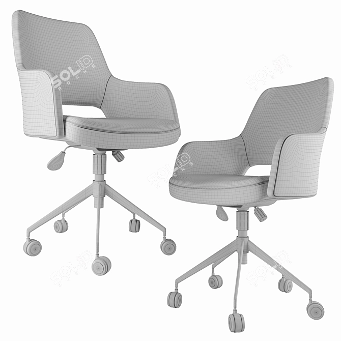 ErgoFlex Tilt Office Chair 3D model image 3