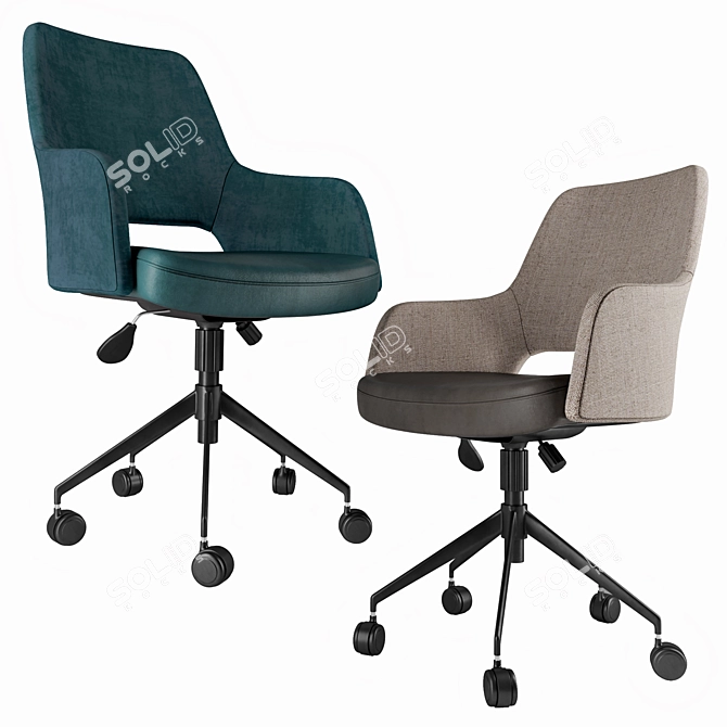 ErgoFlex Tilt Office Chair 3D model image 5