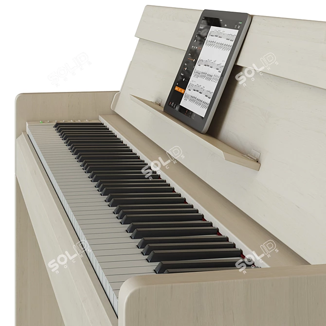 Compact and Stylish Yamaha YDP S-34 3D model image 4