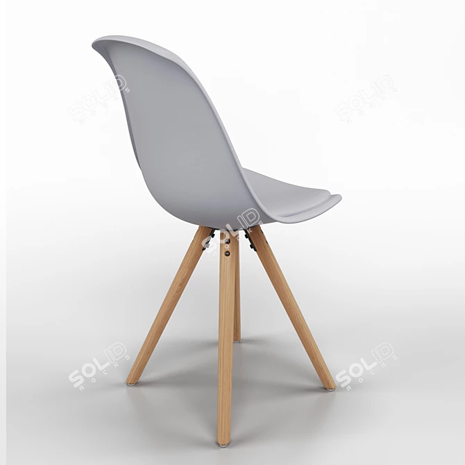 Modern Lars Chair 3D model image 2