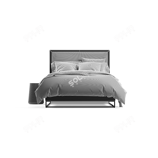 Avalon Storage Bed: Stylish and Functional 3D model image 14
