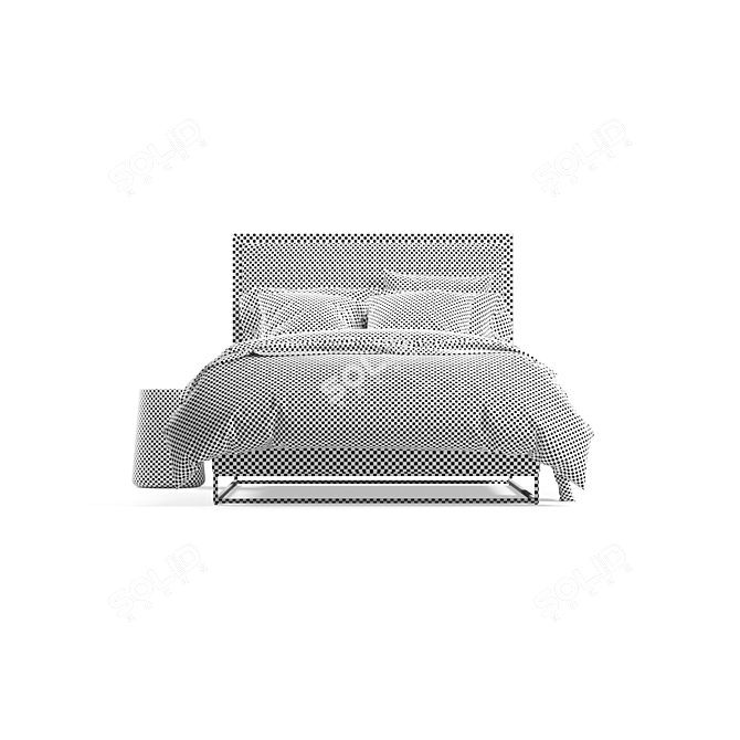 Avalon Storage Bed: Stylish and Functional 3D model image 15