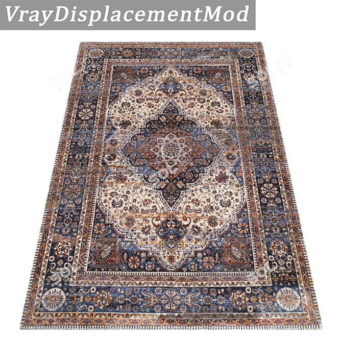 Title: Luxury Rug Set - Versatile Textures 3D model image 3