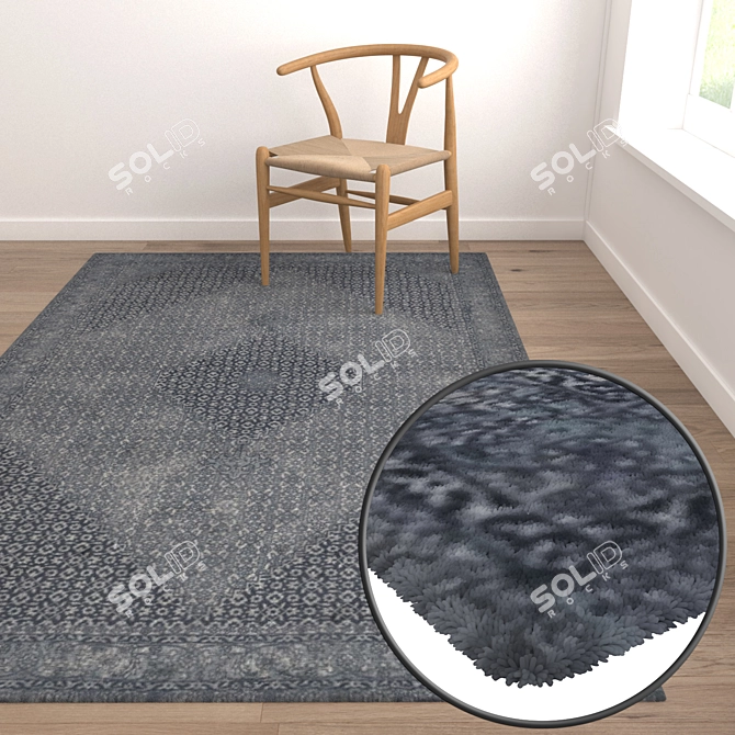 High-Quality Carpet Set 3D model image 5