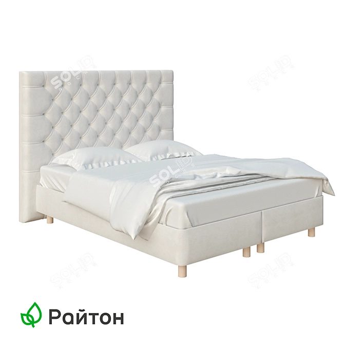 Brooklyn Raibox Set: Elegant and Comfortable Bed 3D model image 1