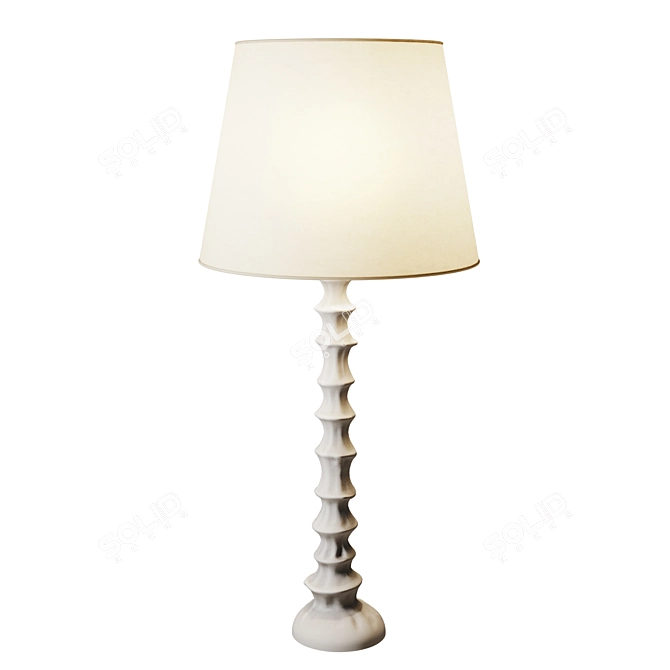 Sleek and Chic Rocky Lamp 3D model image 1