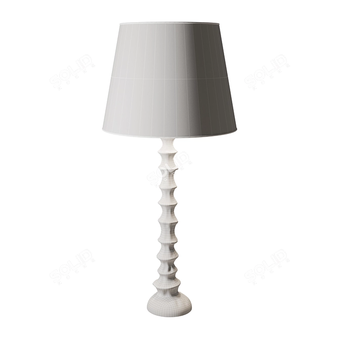 Sleek and Chic Rocky Lamp 3D model image 2