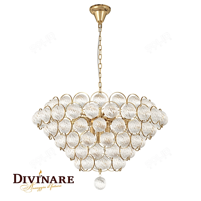 Divinare Mallika 12-Light Pendant Chandelier 3D model image 1