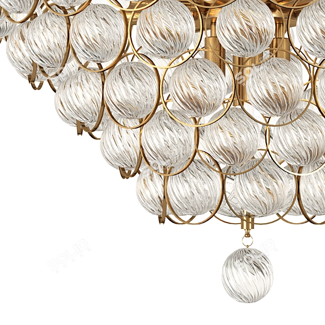 Divinare Mallika 12-Light Pendant Chandelier 3D model image 2