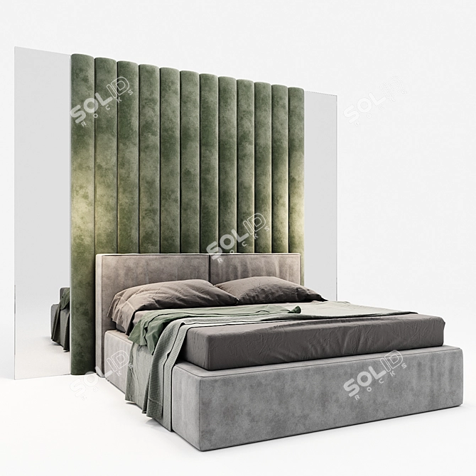 Sleek Modern Bed | 2016 Design 3D model image 1