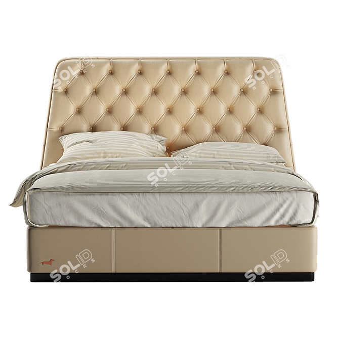 Elegant Geometry: Lady Sofaclub Bed 3D model image 3