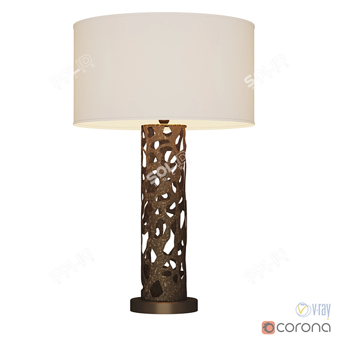 Elegant Romi Table Lamp 3D model image 1