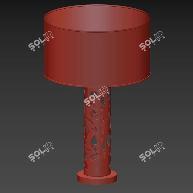 Elegant Romi Table Lamp 3D model image 2