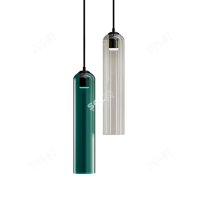 Sleek Pendant Light - Float 3D model image 1