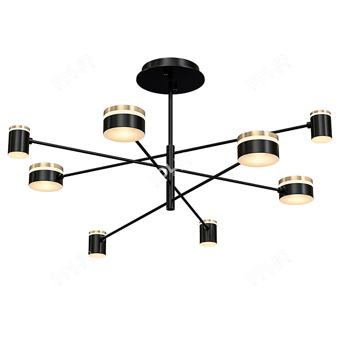 Loik Pop: Modern Loft Pendant Light 3D model image 1