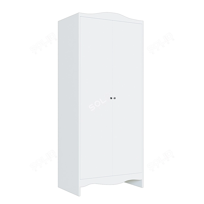 SMOGERA Wardrobe - White, Minimalist Design 3D model image 4