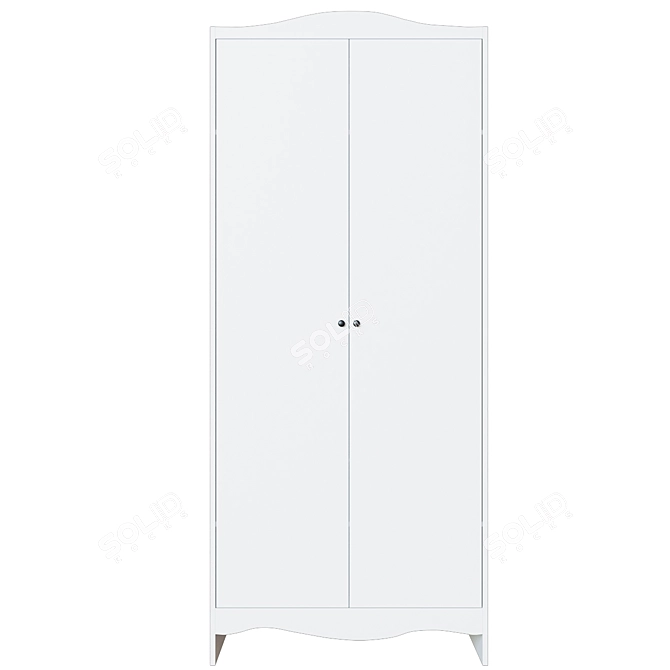 SMOGERA Wardrobe - White, Minimalist Design 3D model image 5