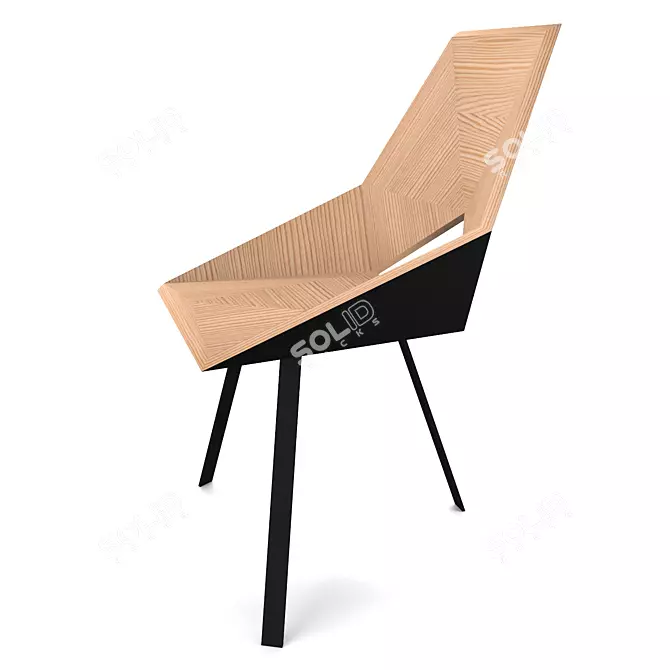 ErgoWood Los Angeles Chair 3D model image 2