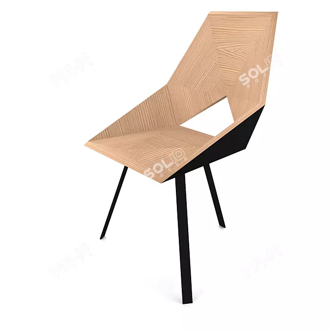 ErgoWood Los Angeles Chair 3D model image 4