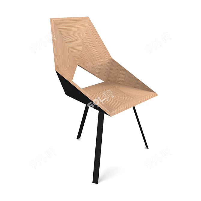 ErgoWood Los Angeles Chair 3D model image 5