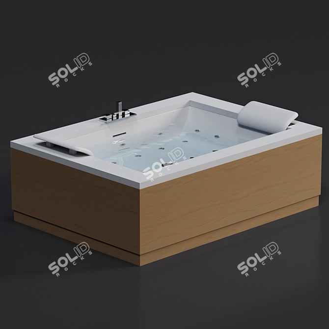 NOVELLINI Sense Dual: Luxurious Italian Bathtub 3D model image 2