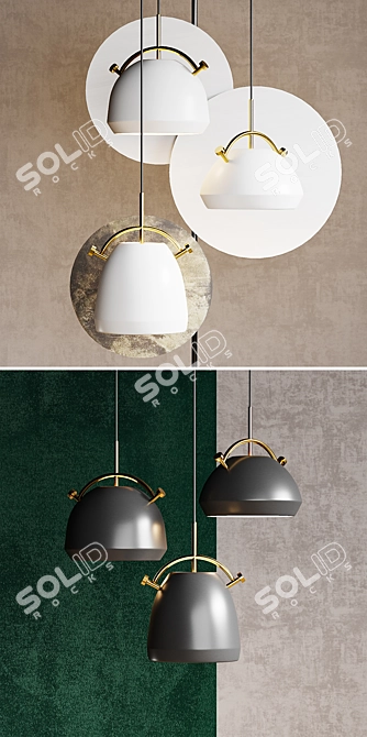 Scandinavian Style Ceiling Pendant 3D model image 3