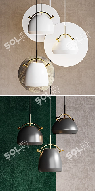 Scandinavian Style Ceiling Pendant 3D model image 4