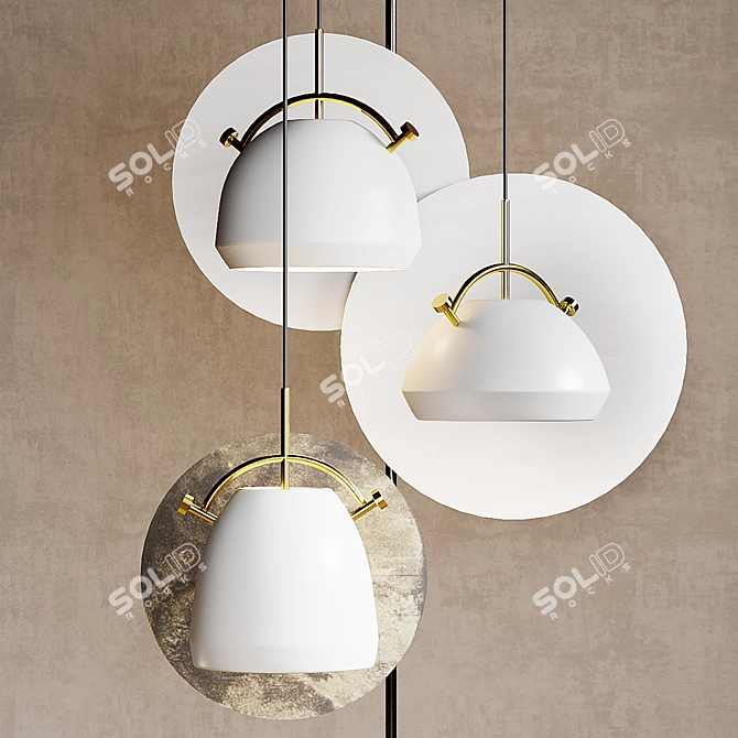 Scandinavian Style Ceiling Pendant 3D model image 11