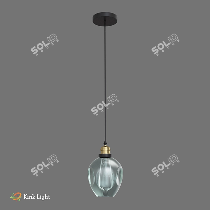 Scandinavian Style Suspension Light | 150cm Height | E27 1*40w 3D model image 1