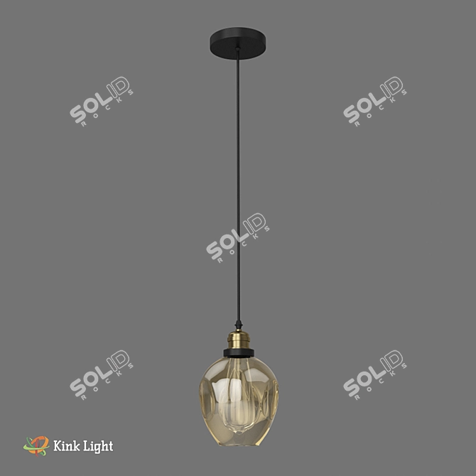 Scandinavian Style Suspension Light | 150cm Height | E27 1*40w 3D model image 2