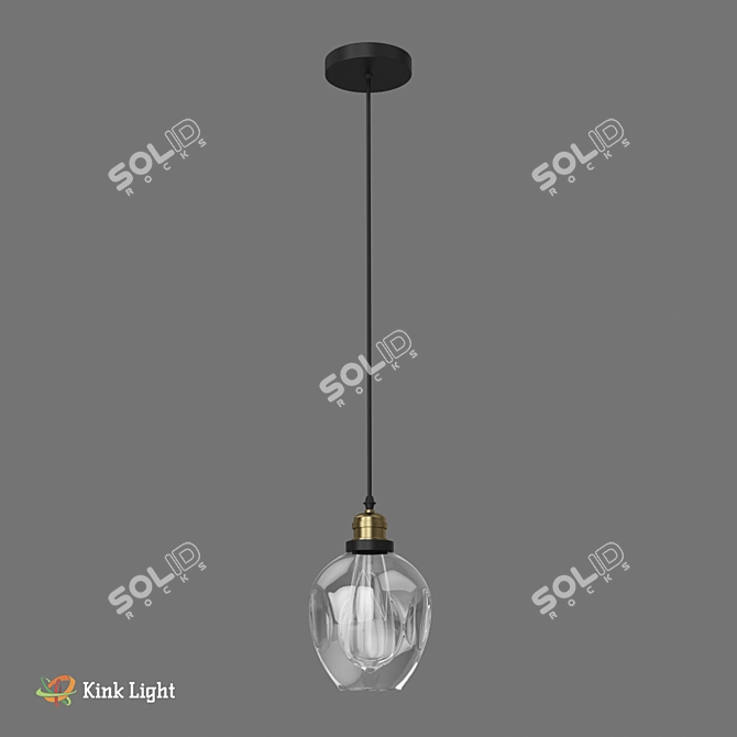 Scandinavian Style Suspension Light | 150cm Height | E27 1*40w 3D model image 3