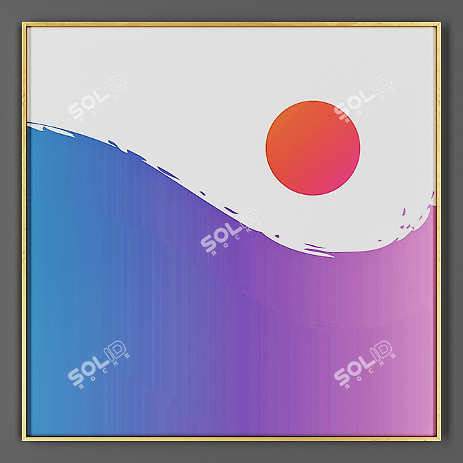 Elegant Frame for Art 3D model image 1