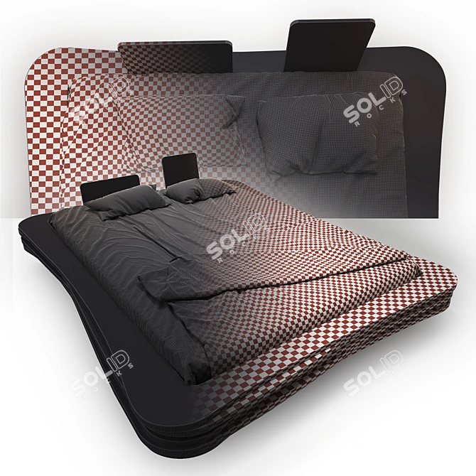 Gie-el Modern Bed 3D model image 4