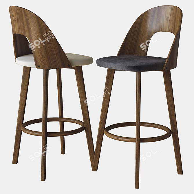 Sleek Walnut Barstool: Anton
Elegant Zuo Anton Barstool
Modern and Stylish Walnut Barstool 3D model image 1