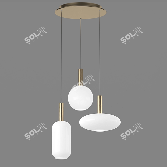 Minimalist Pendant Lamp by Ferm Living 3D model image 4