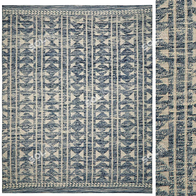 Valmere Hand-woven Rug 3D model image 1