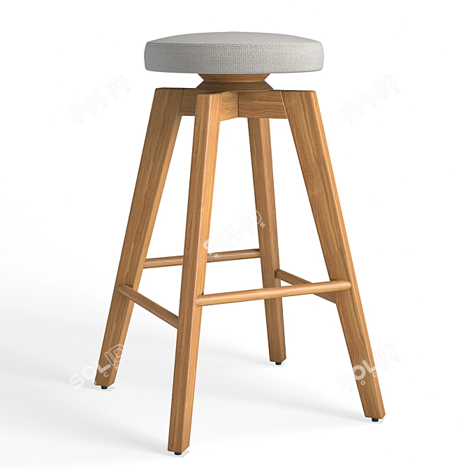 Drubin Swivel Counter Stool 3D model image 1