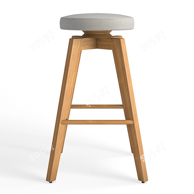 Drubin Swivel Counter Stool 3D model image 2