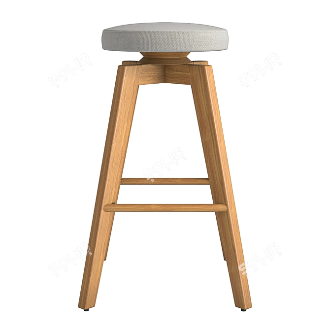 Drubin Swivel Counter Stool 3D model image 5