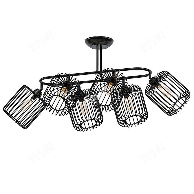 Elegant Vitaluce V432 Ceiling Chandelier 3D model image 1