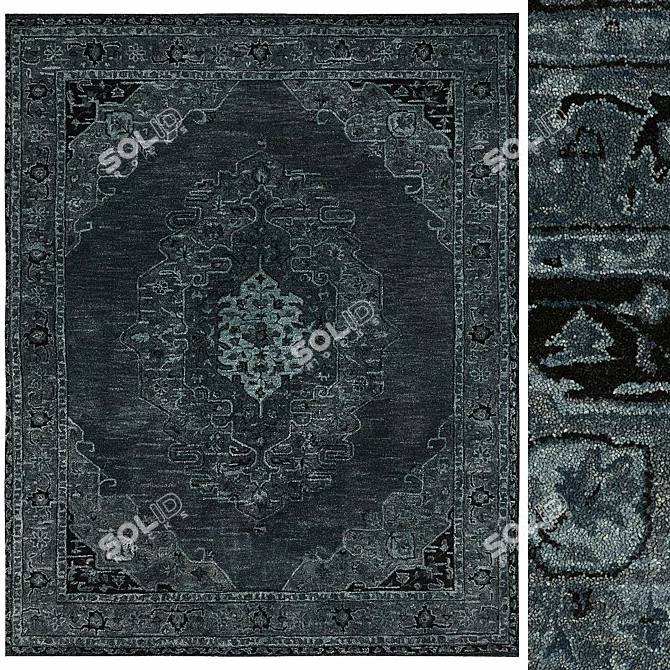 Elegant Gresham Rug: Luxurious and Versatile 3D model image 1