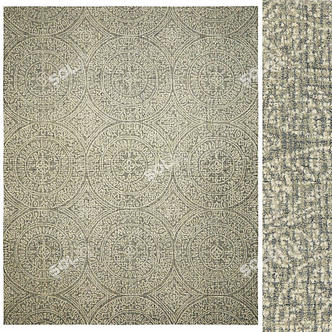 Edgewood Modern Geometric Area Rug 3D model image 1