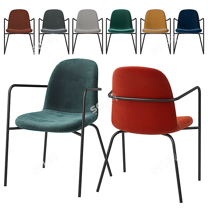 Tibby Chair Set: Various Textures 3D model image 2