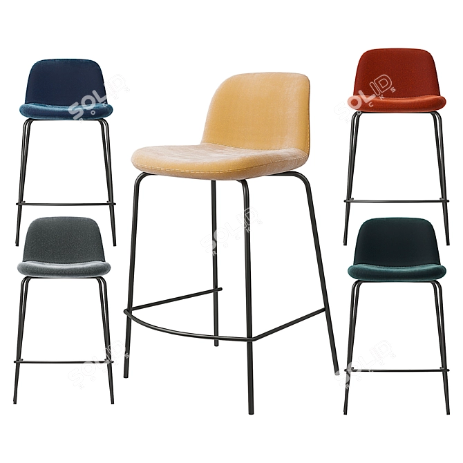 Tibby Chair Set: Various Textures 3D model image 3