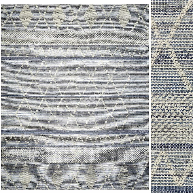 Indigo Denim Rug 3D model image 1